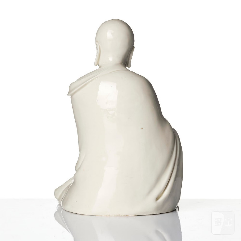 A blanc de Chine seated figure of Bodhidharma, - 图4